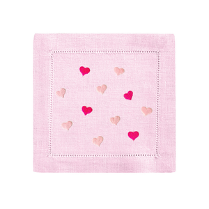 Mini Hearts Cocktail Napkin