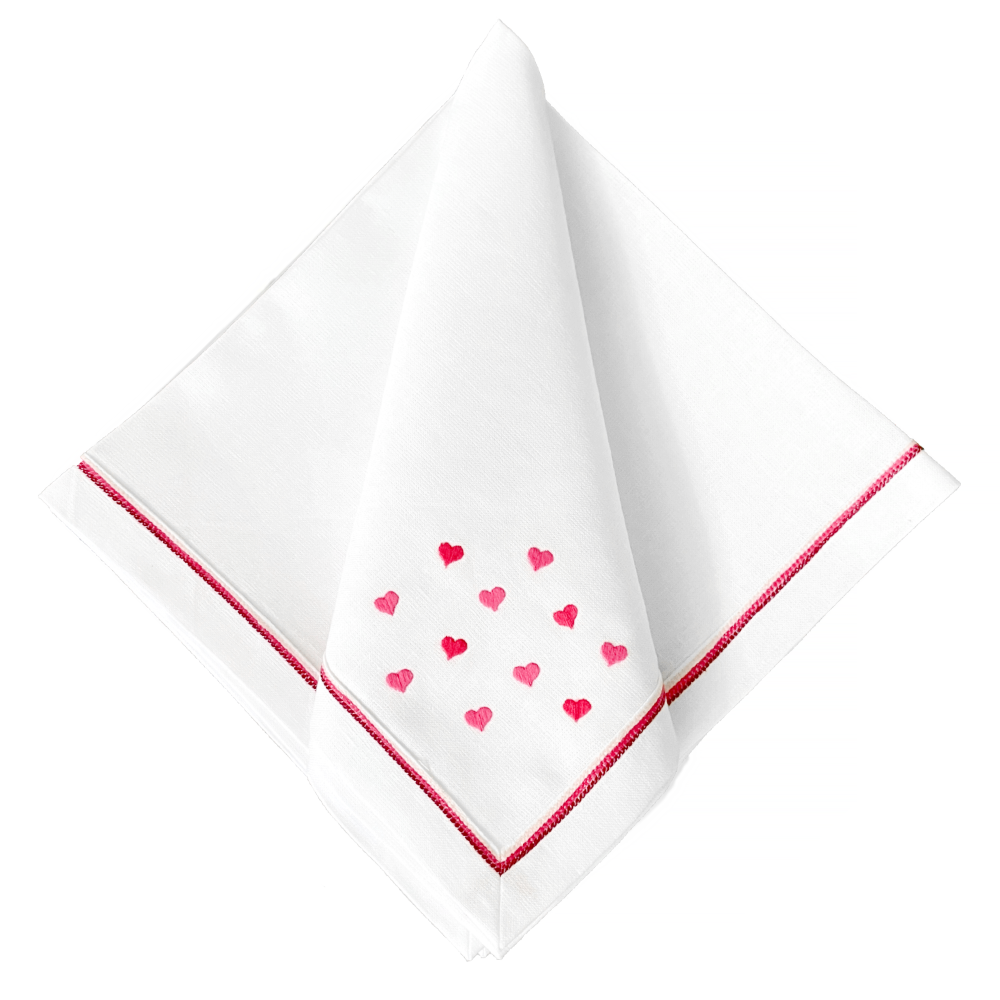 Mini Hearts Dinner Napkins