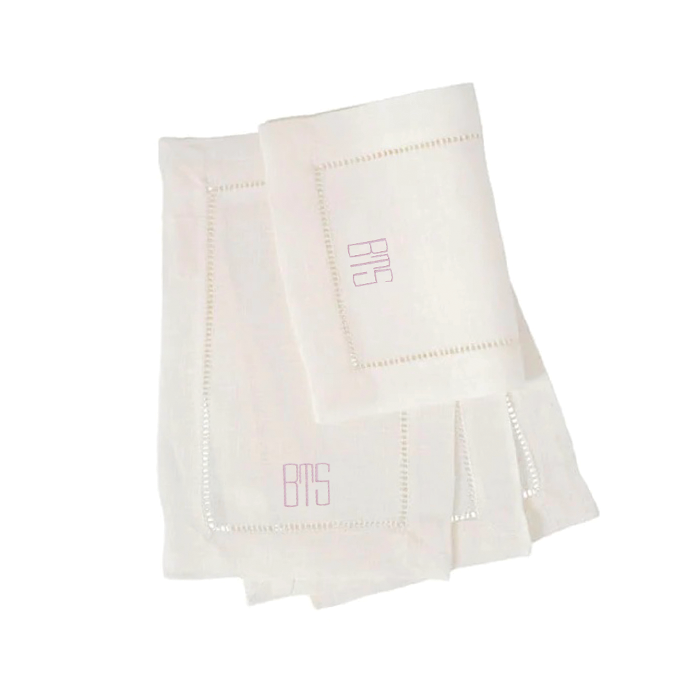 Festival 6x9 Customizable Linen Cocktail Napkins - Oyster