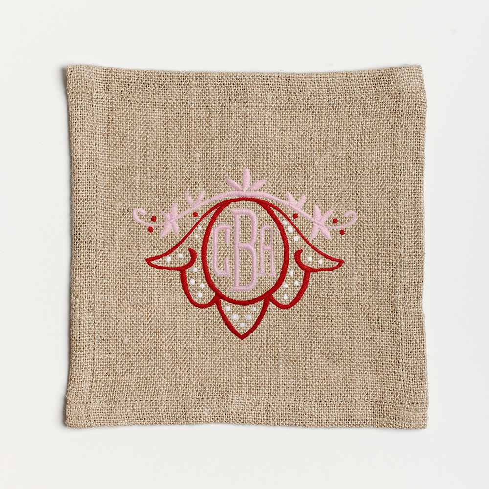 Holiday Monogram No. 01 Cocktail Napkins