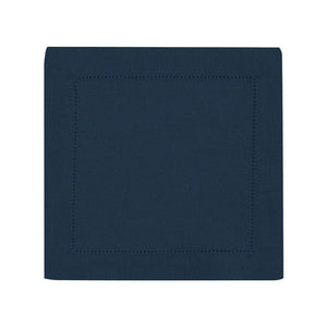 Festival 6x6 Customizable Linen Cocktail Napkins - Navy