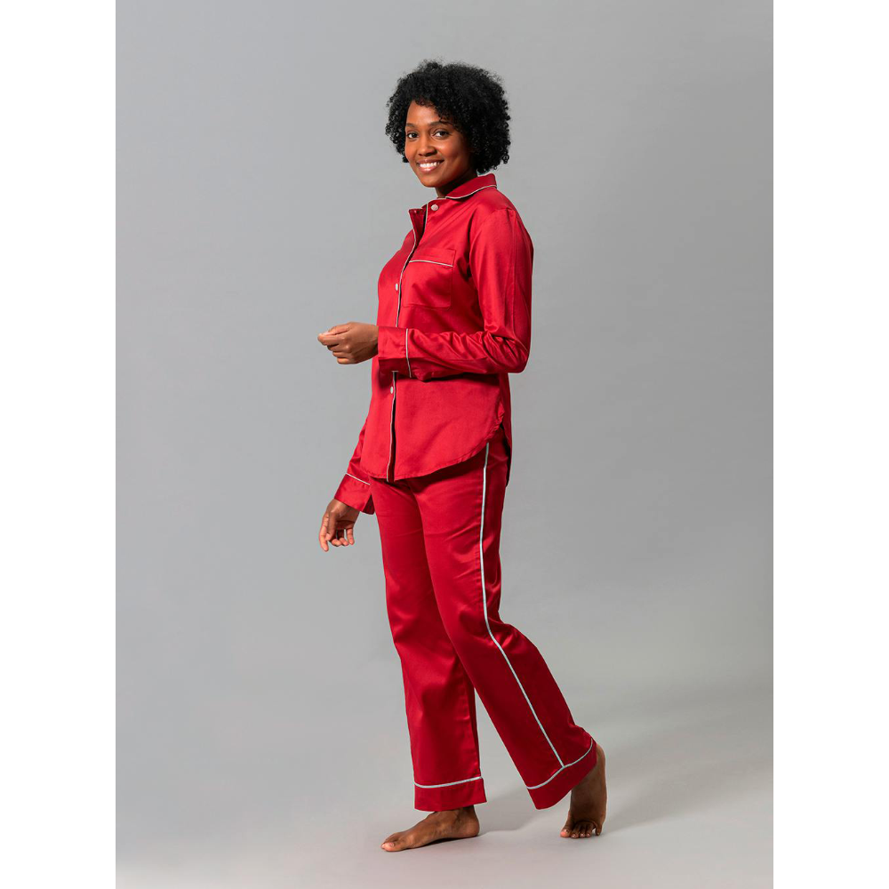 Nocturne Customizable Pajama Set- Scarlet & Blue