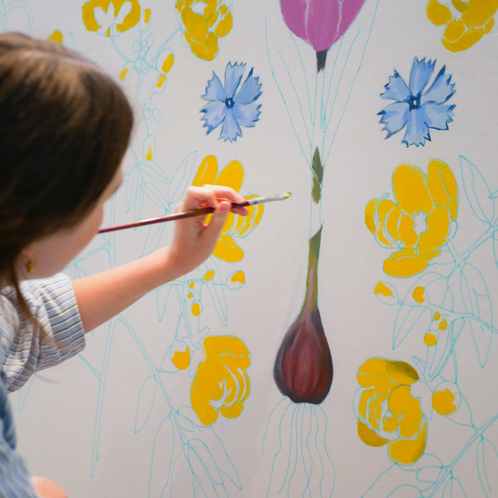 Hand-Painted Headboard