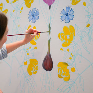 Hand-Painted Headboard