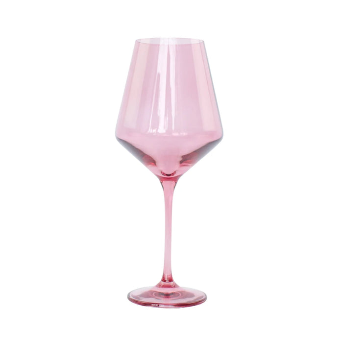 Rose Stemmed Wine Glasses