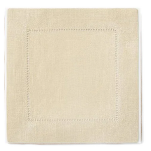 Festival 6x6 Customizable Linen Cocktail Napkins - Stone