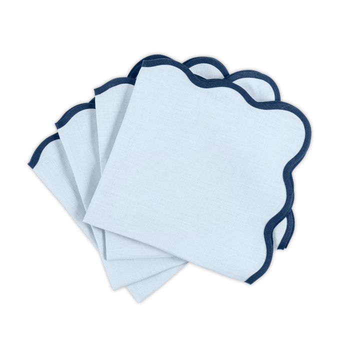 Scallop Edge Customizable Dinner Napkins