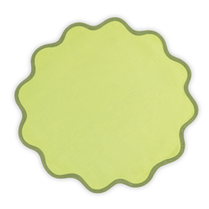 Scallop Edge Customizable Circle Placemat