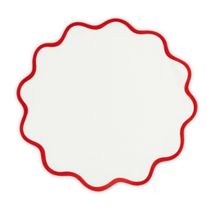 Scallop Edge Customizable Circle Placemat