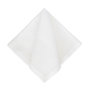 Festival Customizable Linen Dinner Napkins - White
