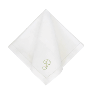 Festival Customizable Linen Dinner Napkins - White
