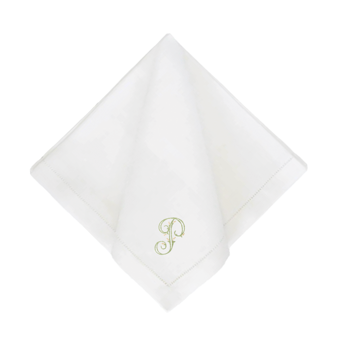 Festival Customizable Linen Dinner Napkins - White