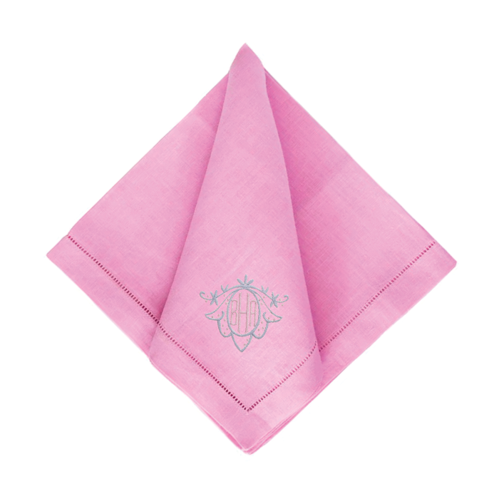 Festival Customizable Linen Dinner Napkins - Cotton Candy