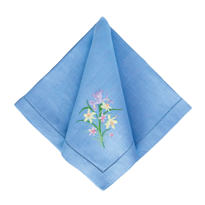 Daffodil Dinner Napkins - Bluebell