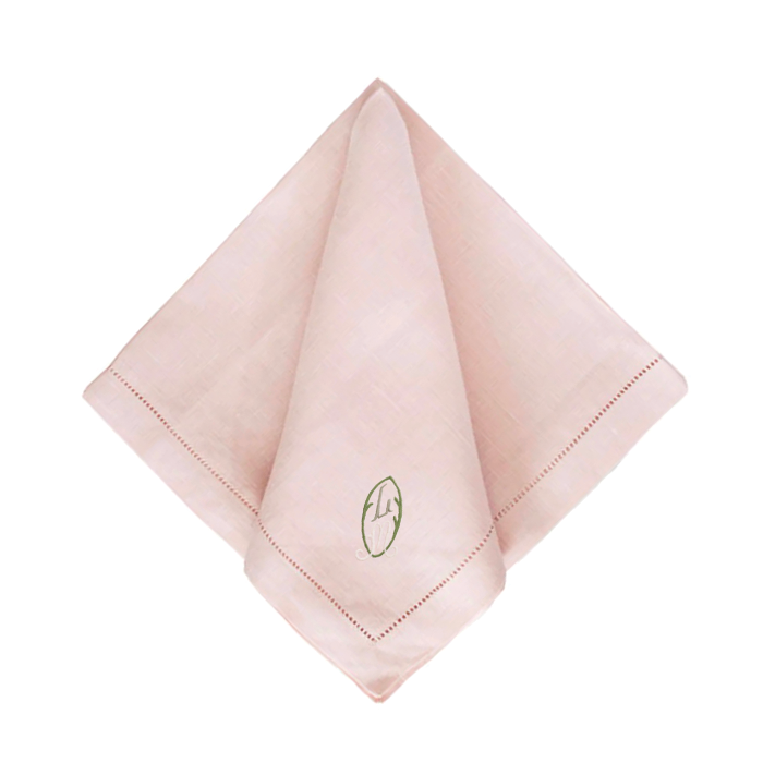 Festival Customizable Linen Dinner Napkins - Petal