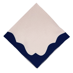 Scallop Border Dinner Napkins