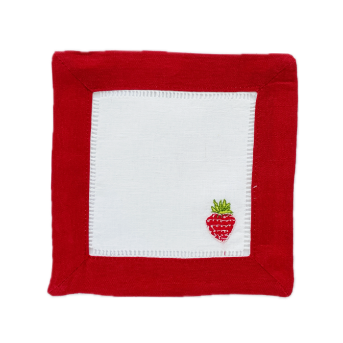 Strawberry Cocktail Napkins