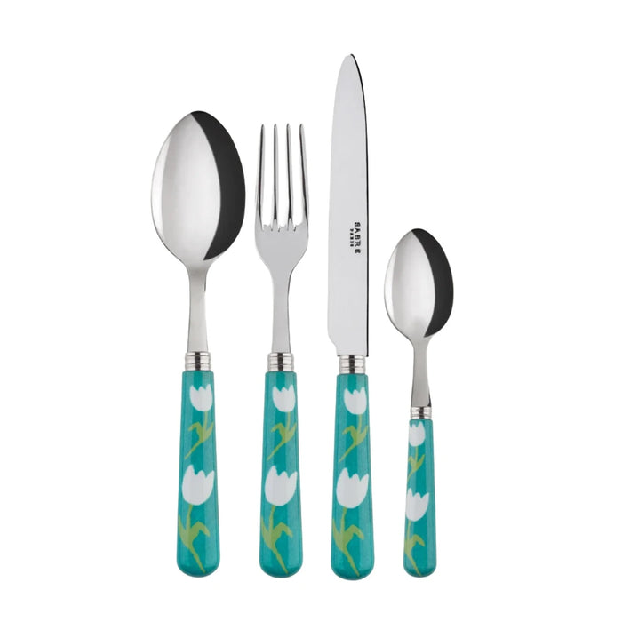 Tulip Turquoise Flatware