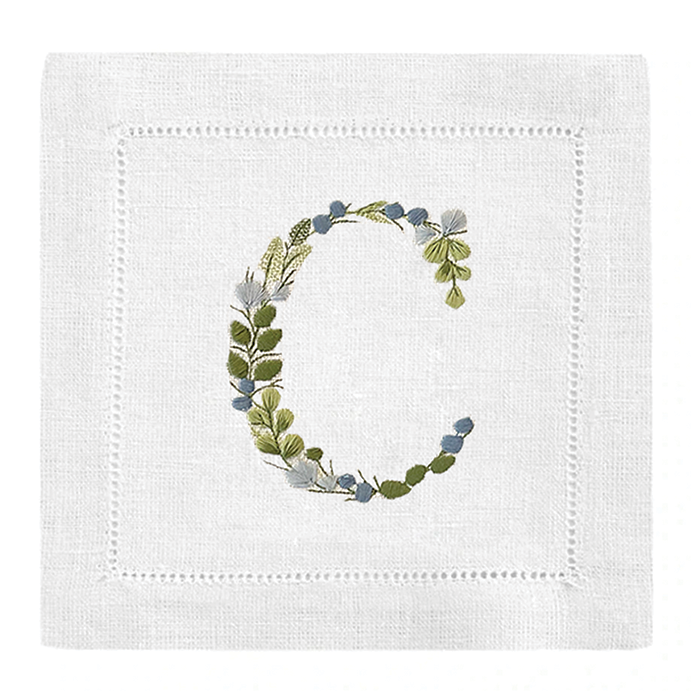 Flowering Vine Alphabet Cocktail Napkins