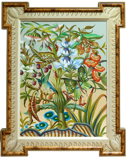 Fantasy Garden Butterfly Acrylic on Canvas