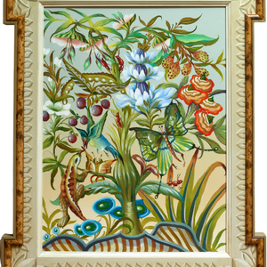 Fantasy Garden Butterfly Acrylic on Canvas