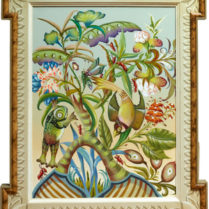 Fantasy Garden-Frog Acrylic on Canvas
