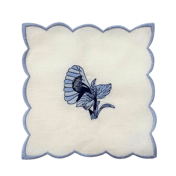 Bob Christian Circus Blossom Scallop Cocktail Napkins