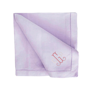 Festival Customizable Linen Dinner Napkins - Pansy