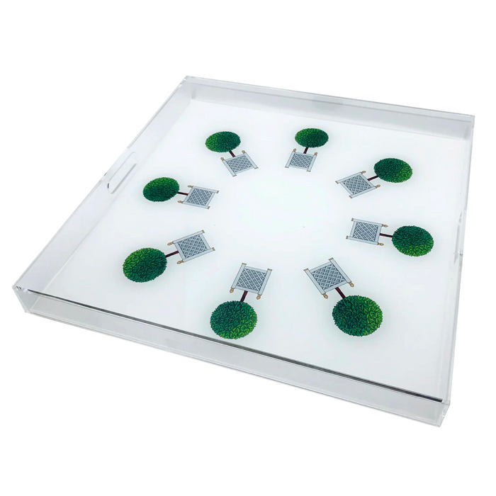 Topiary Radial Acrylic Tray