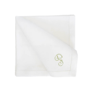 Festival Customizable Linen Dinner Napkins - White