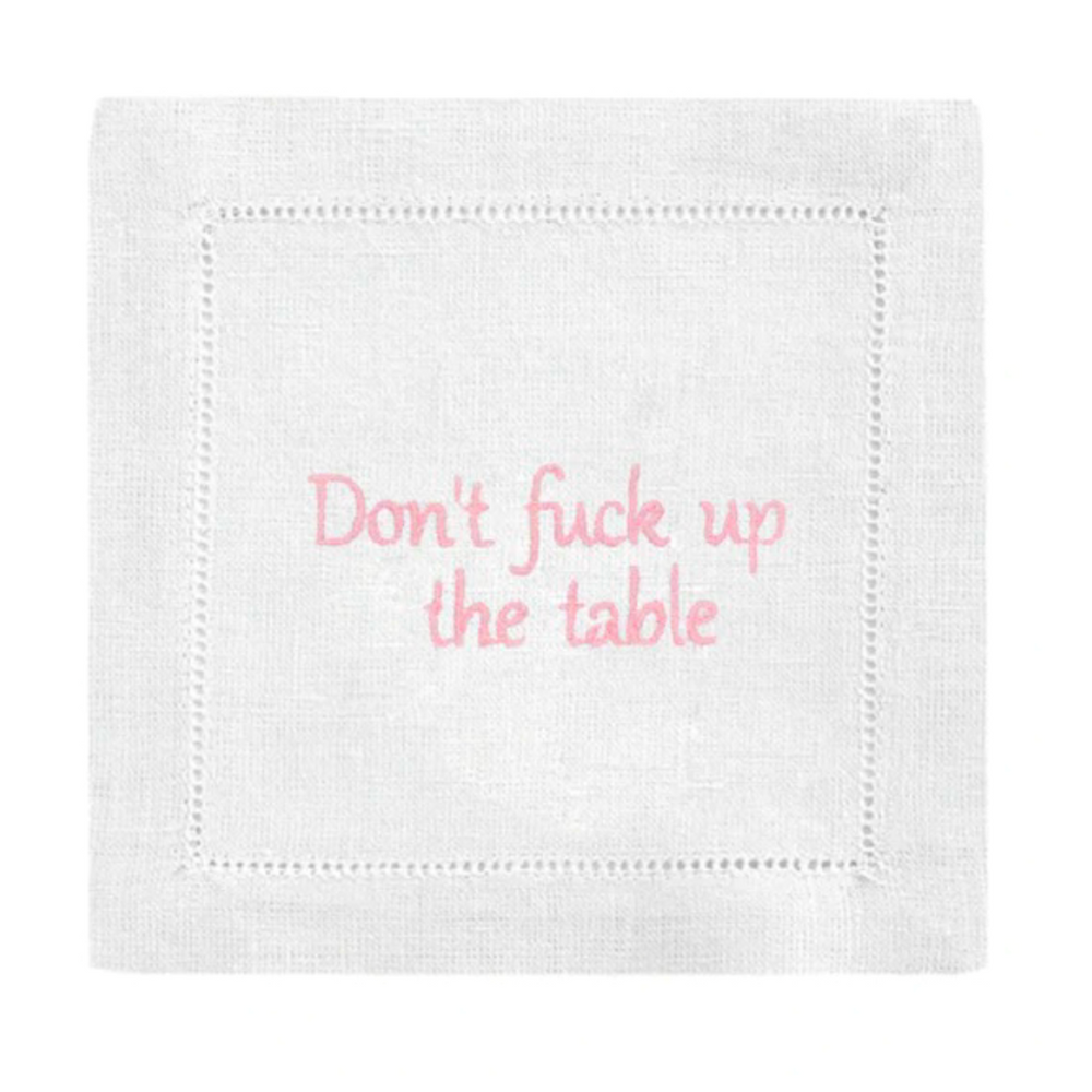 Don't F*ck Up The Table Cocktail Napkins