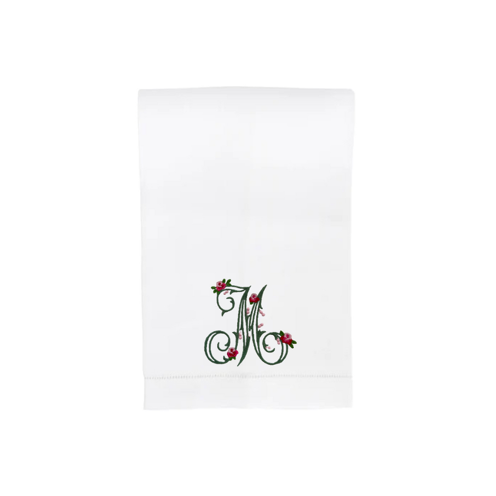 Rose Alphabet Hand Towel