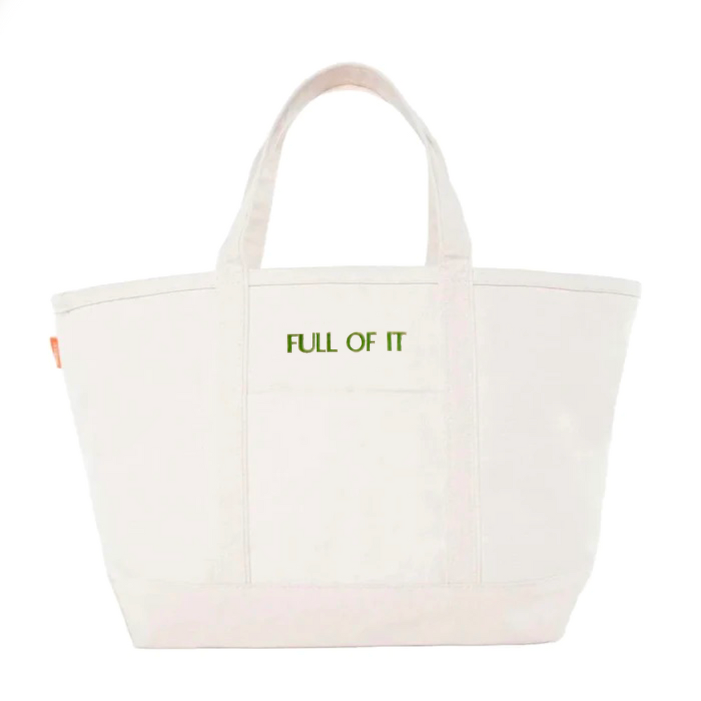 【ILLEDIT】 BIG SQUARE CANVAS TOTE BAG IVORY BIG SQUARE CANVAS TOTE BAG IVORY - ILLEDIT 일레딧 공식