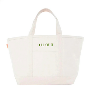 Full of It Large Canvas Tote – Courtland & Co Full of It Large Canvas Tote – Courtland & Co