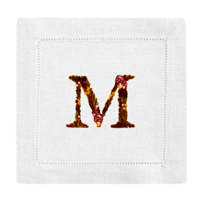 Single Initial Cocktail Napkins