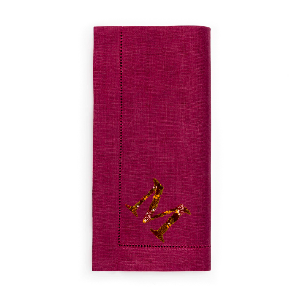 Festival Customizable Linen Dinner Napkins - Berry