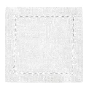 Festival Customizable Linen Cocktail Napkins-White