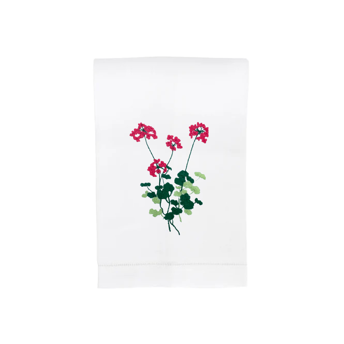 Pink Geranium Hand Towel