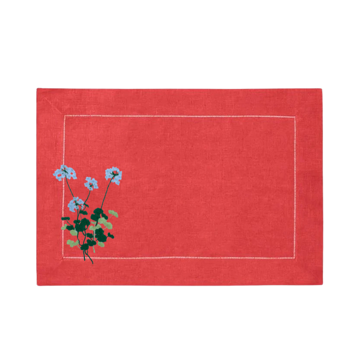 Blue Geranium Placemat-Multiple Colors