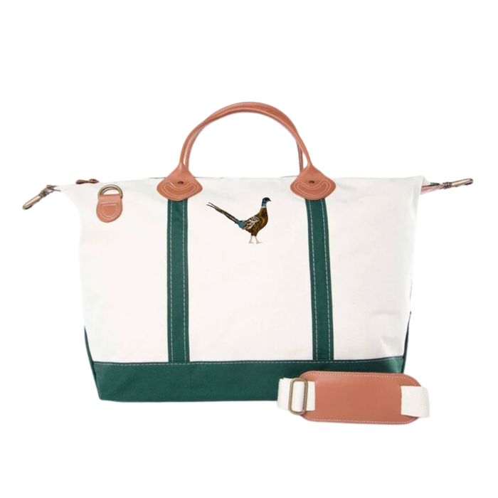 Pheasant Weekender Green Tote Bag