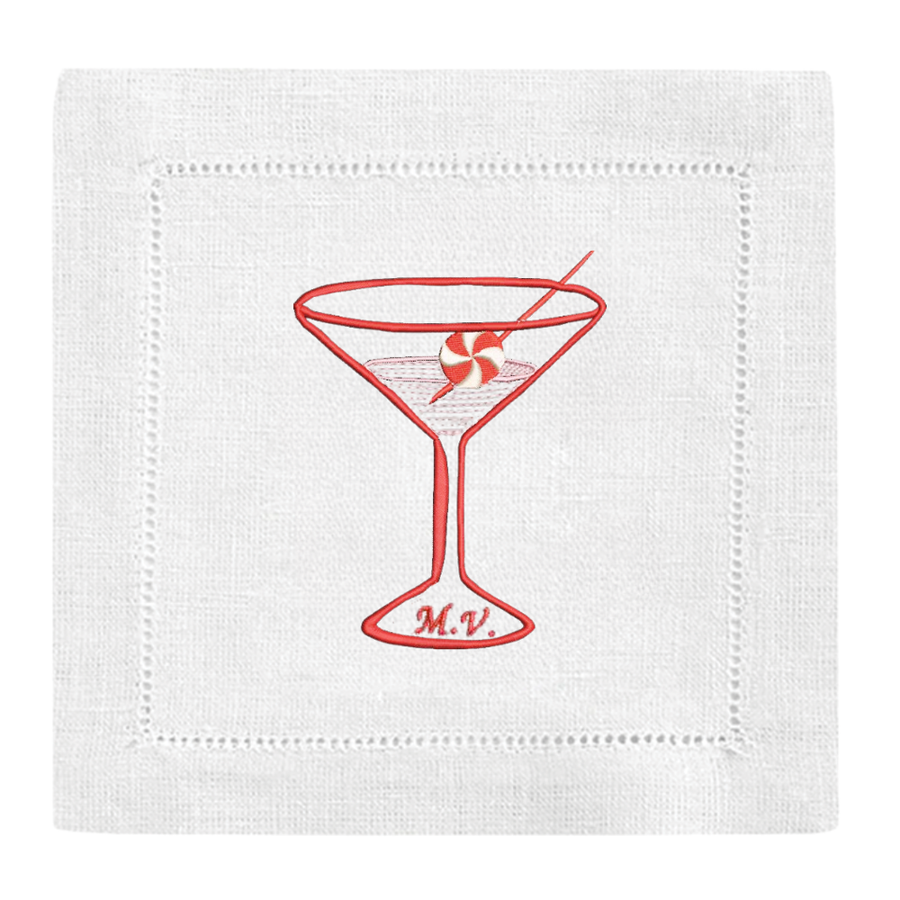 Signature Peppermint Martini Cocktail Napkins