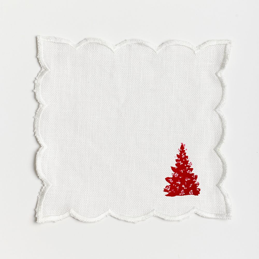 Little Christmas Tree Cocktail Napkins