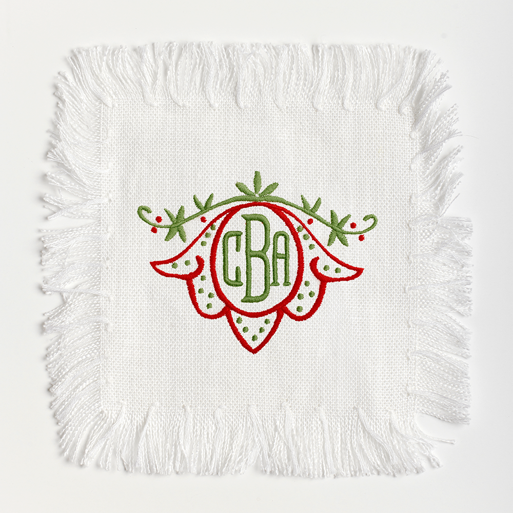 Holiday Monogram No. 02 Cocktail Napkins