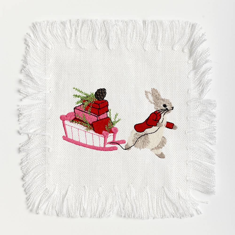 Holiday Bunny No. 2 Cocktail Napkins