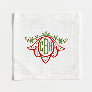 Holiday Monogram No. 02 Cocktail Napkins