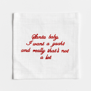 Santa Baby (Yacht) Cocktail Napkins