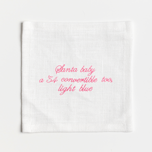 Santa Baby (Convertable) Cocktail Napkins