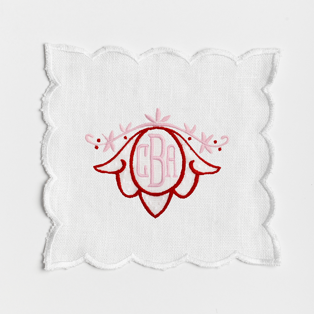 Holiday Monogram No. 01 Cocktail Napkins