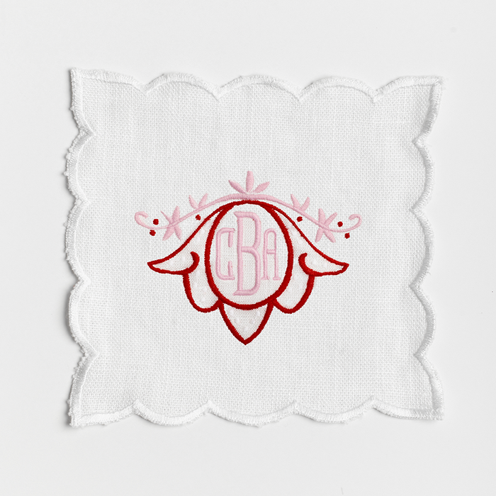 Holiday Monogram No. 01 Cocktail Napkins