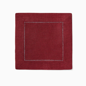 Festival 6x6 Customizable Linen Cocktail Napkins - Cinnabar